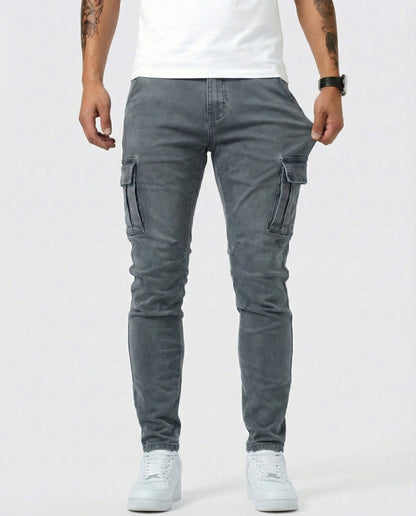 Van Delft Mode® | Flexibele denim jeans met zijzakken