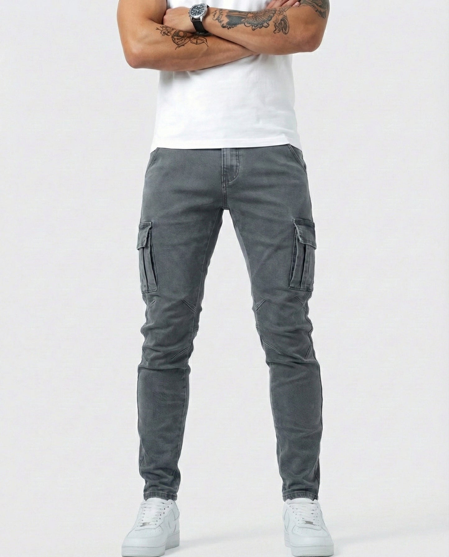 Van Delft Mode® | Flexibele denim jeans met zijzakken
