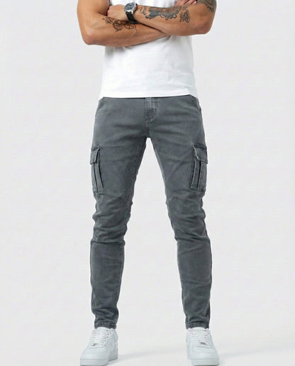 Van Delft Mode® | Flexibele denim jeans met zijzakken