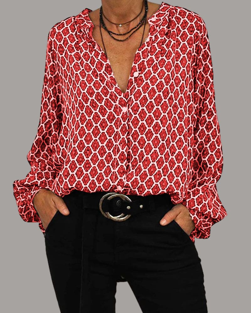 Van Delft Mode® | GEOMETRISCHE BLOUSE