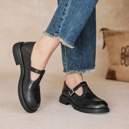 Van Delft Mode®| Elegante Everyday Leren Mary Janes