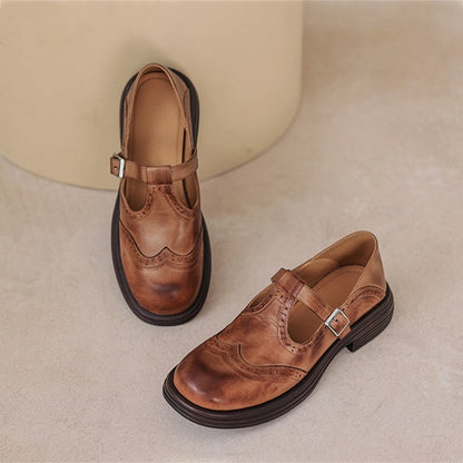 Van Delft Mode®| Elegante Everyday Leren Mary Janes