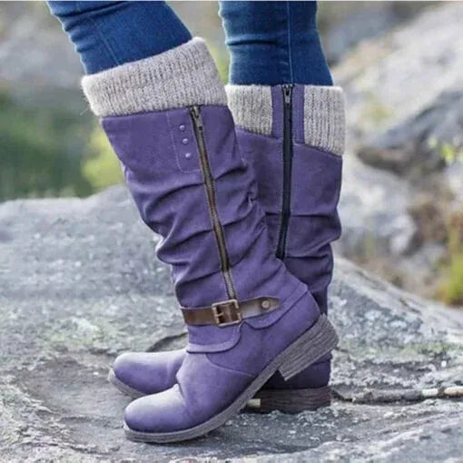 Van Delft Mode® | Enkellaarsjes met Zijkleur