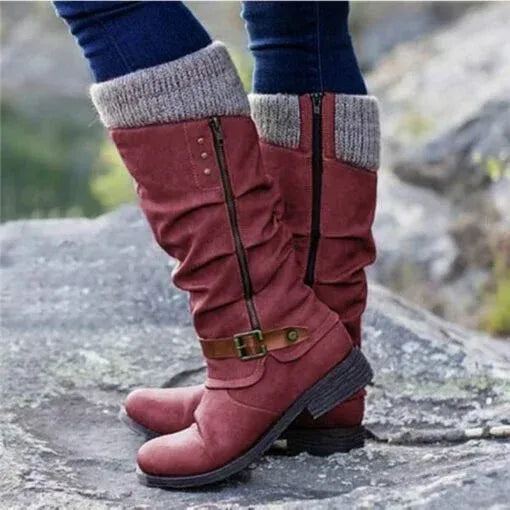 Van Delft Mode® | Enkellaarsjes met Zijkleur