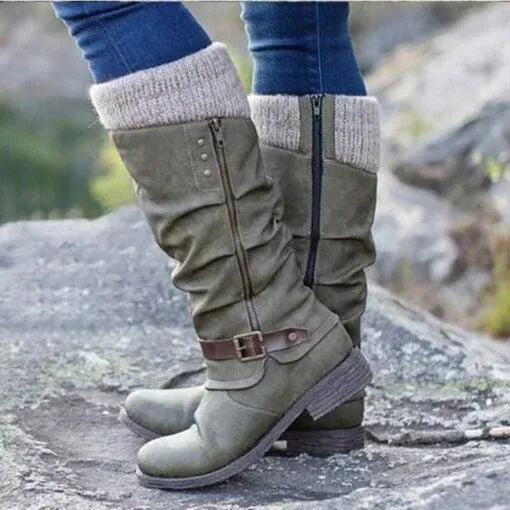 Van Delft Mode® | Enkellaarsjes met Zijkleur