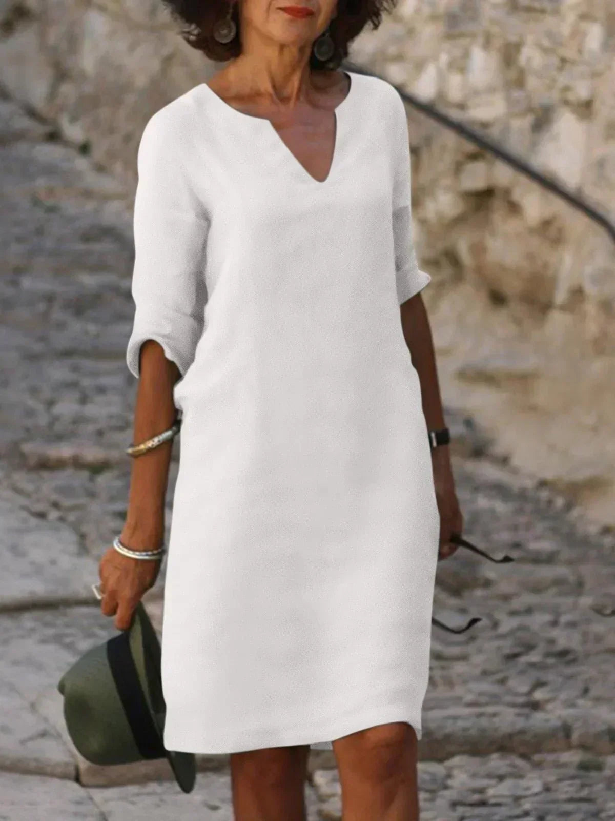 Van Delft Mode® | Stijlvolle V-hals Jurk