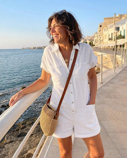 Van Delft Mode® | Elegante denim jumpsuit