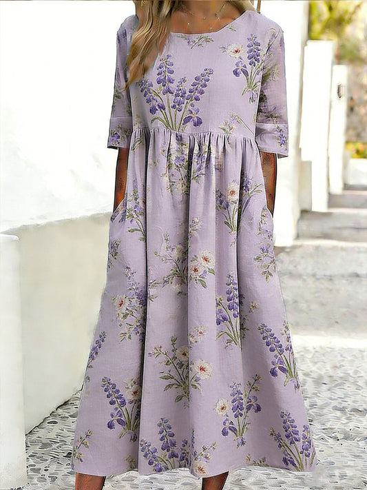 Casual bloemenprint jurk voor dames