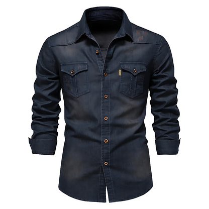 Van Delft Mode® | Katoenen denim overhemd