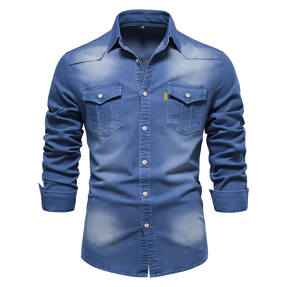 Van Delft Mode® | Katoenen denim overhemd