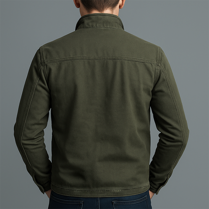 Van Delft Mode® | Vintage Katoenen Jas Met Rits