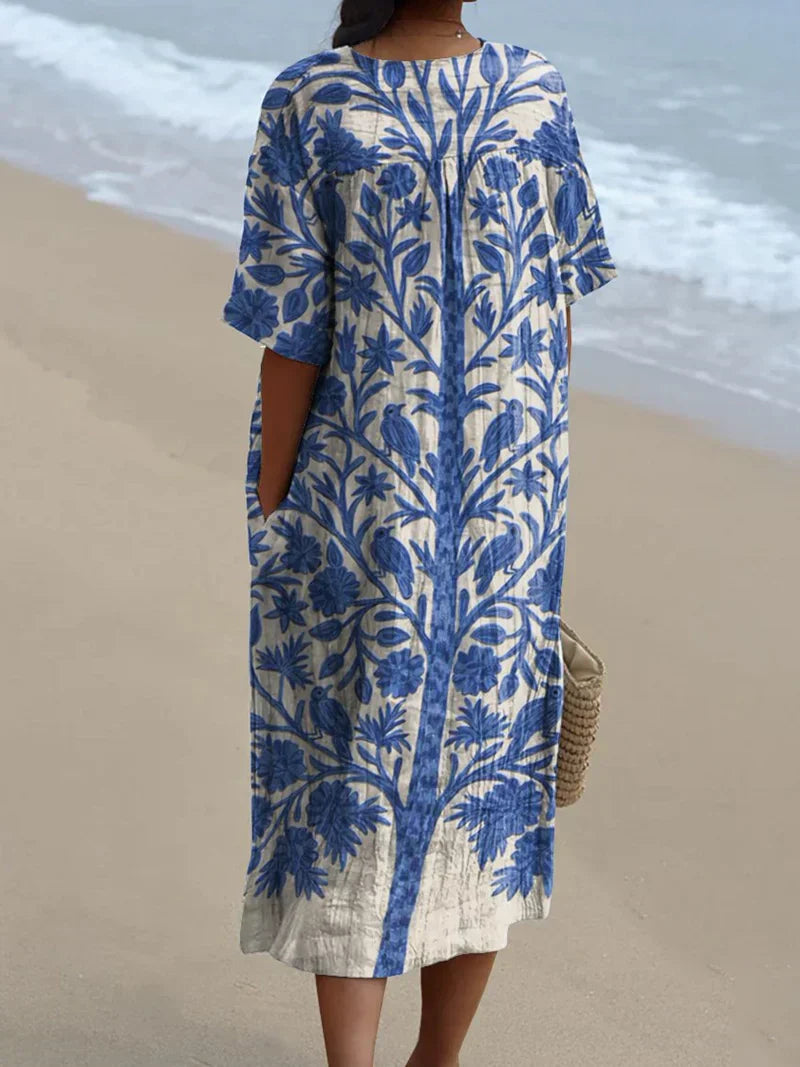 Van Delft Mode® | Zomerse bloemenprint jurk